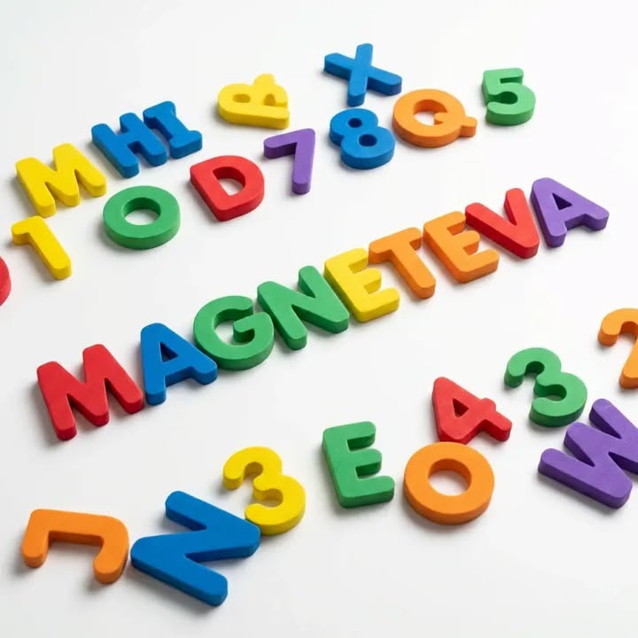 Colorful magnetic EVA letters